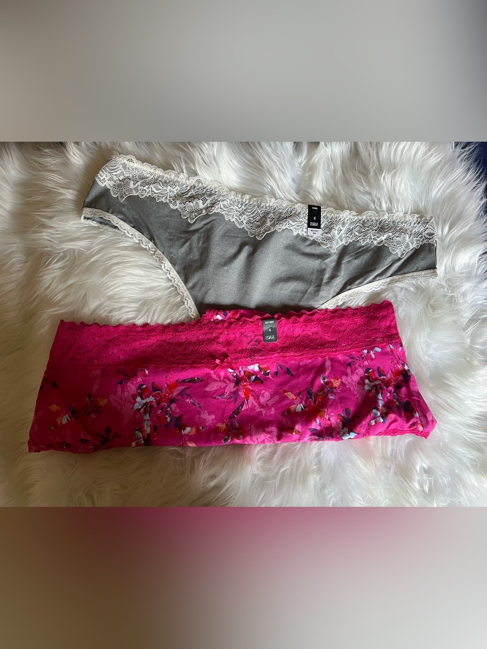 torrid Lace-Trim Briefs & Gray thong bundle